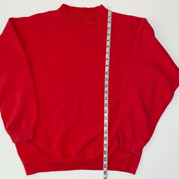 Esprit 90s 00s Vintage Pullover Crewneck Sweater Red Medium - Picture 9 of 12